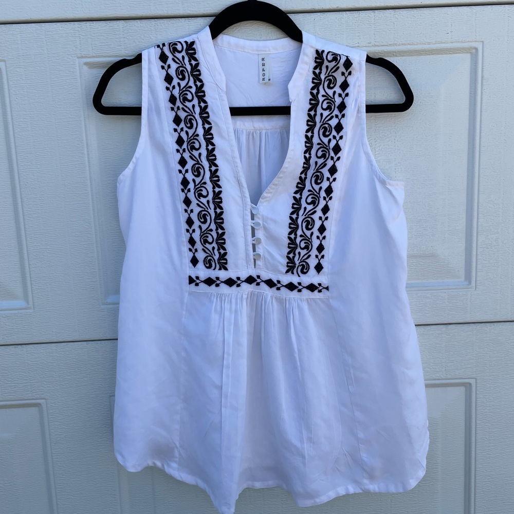 Roper sleeveless top, tank. Women’s Sz M NWOT